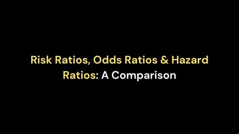 Risk Ratios vs. Odds Ratios vs. Hazard Ratios: Key Difference  .